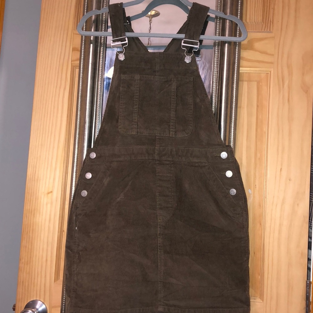 Gap brown overall dress